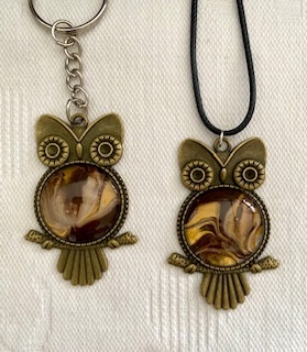 Online Workshop - Paint Pour Bronze Owls